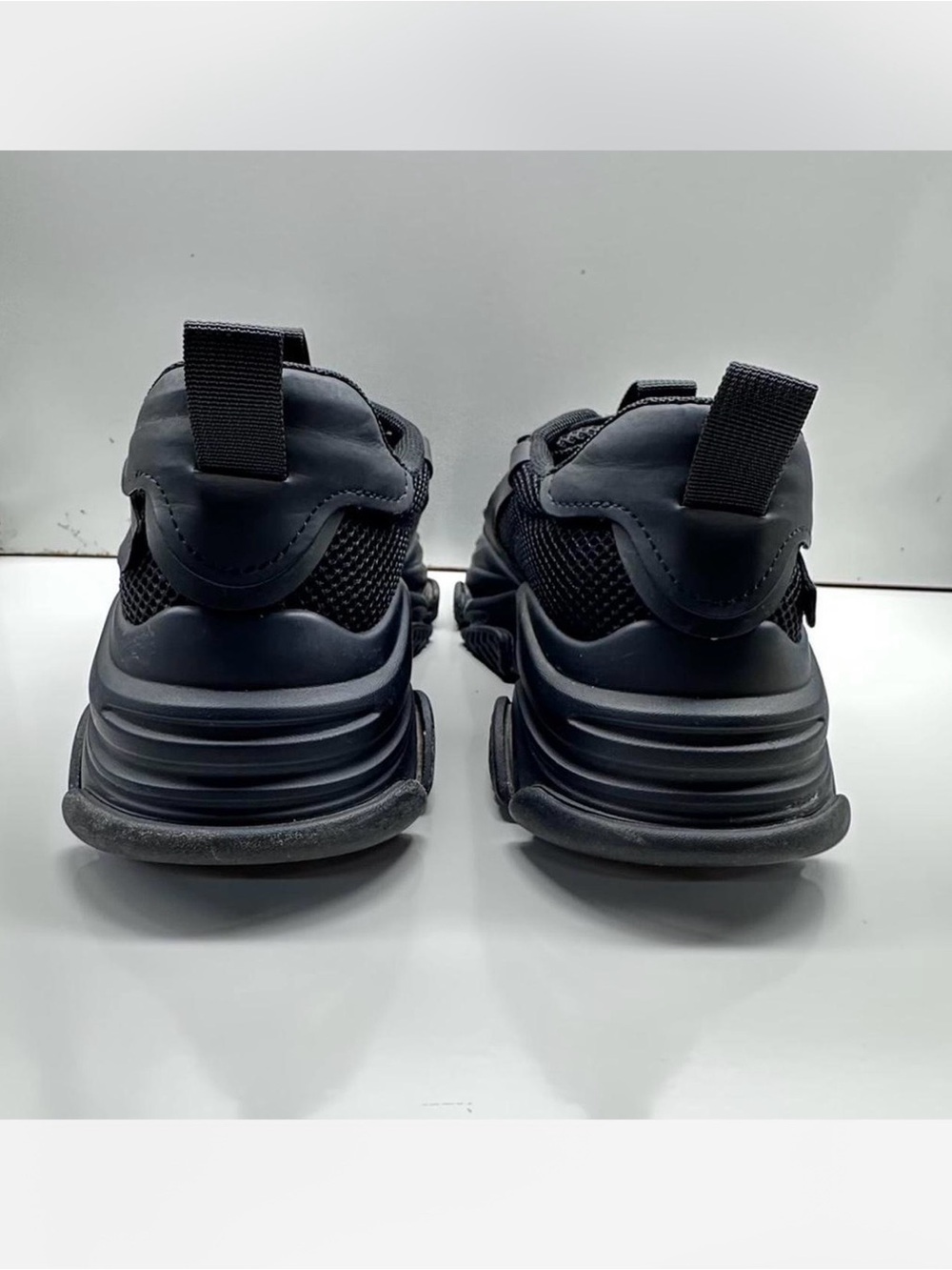 Steve Madden Black Women's Chunky Platform Sneakers - Picture 4 of 7